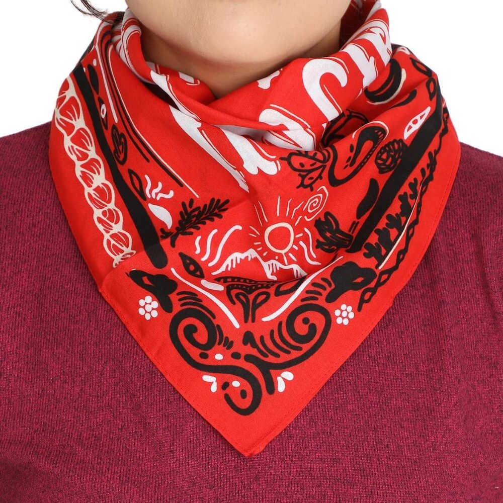 Lightweight Multicolored 22"x22" 6-Pack, 12-Pack and 48-Pack Bandana Set - Picture 5 of 7